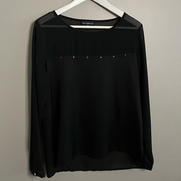 Lot of 6 Women’s Blouse Top Shirts Pink Blue Black size Small - Picture 12 of 15